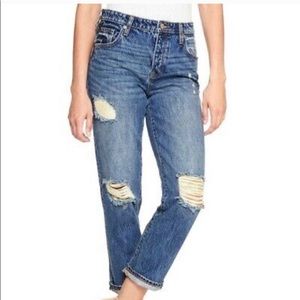 Gap Vintage High Rise Distressed Jeans